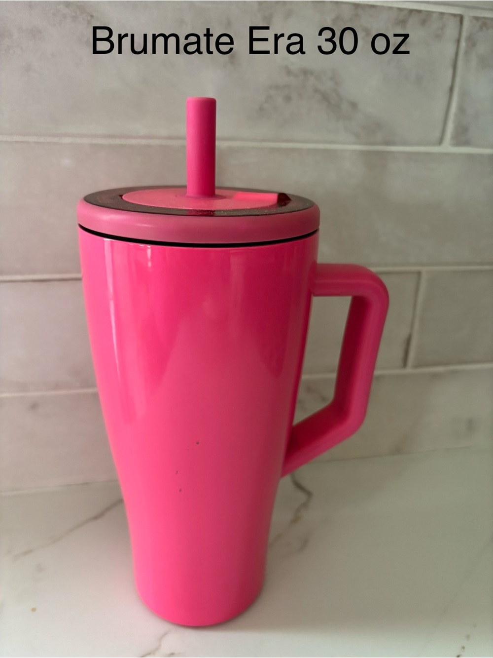 Brumate ERA 30 oz  hot pink tumbler with locking lid